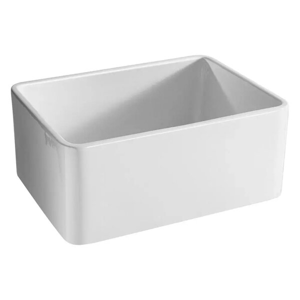 Cuba De Cozinha Em Louça 61x25,4cm Lucca Bela Metais Branca