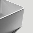 Cuba De Cozinha Em Louça 61x25,4cm Lucca Bela Metais Branca