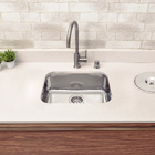 Cuba para Cozinha Simples de Embutir em Aço Inox 304 Brilhante Retangular 47x30,5x17cm 0,6mm 4.1/2" Prime Tramontina