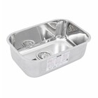 Cuba para Cozinha Simples de Embutir em Aço Inox 304 Brilhante Retangular 47x30,5x17cm 0,6mm 4.1/2" Prime Tramontina