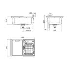 Cuba De Cozinha Facile Deca Inox Retangular Com Deck E Acessó
