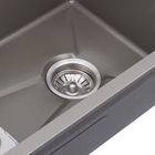 Cuba para Cozinha Gourmet Sobrepor Inox Cinza 201 75x50x20,5cm com Torneira, Lavador de Copos e Dosador de Sabão Kokay