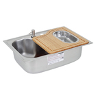 Cuba de Cozinha Gourmet 69x49,5x20,3 Acessórios Aço Inox 304 Fosco Morgana Tramontina