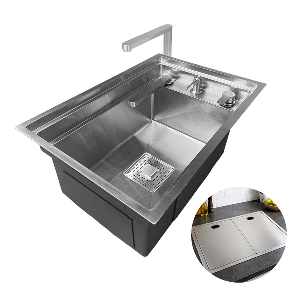 Cuba De Cozinha Hide Com Torneira Purificador Cuba Luxo