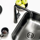 Cuba De Cozinha Inox Retangular 50x34 Cm (fuji Preta Fosca)