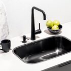 Cuba De Cozinha Inox Retangular 59x37 Cm (miura Grafite Fosca)