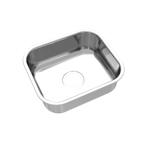 Cuba de Cozinha Nº0 Simples de Embutir Aço Inox 304 Escovada CS-40 Mekal