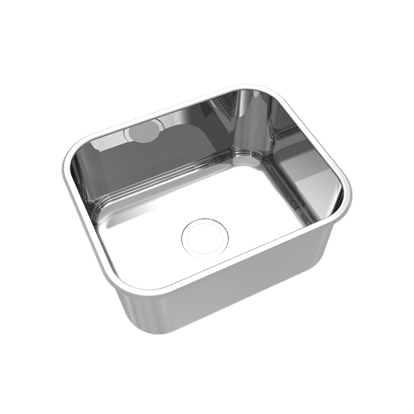 Cuba de Cozinha Nº0 Simples de Embutir Aço Inox 304 Polida CS-50 Mekal