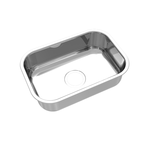 Cuba de Cozinha Nº1 Simples de Embutir Aço Inox 304 Escovada CS-1 Mekal