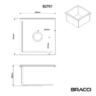 Cuba De Cozinha Quartzo 45cm