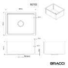 Cuba De Cozinha Quartzo 59cm