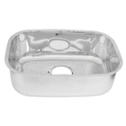 Cuba de Cozinha Simples 17x30x46 Aço Inox Alto Brilho Delinia