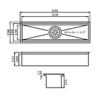 Cuba de Cozinha Simples de Embutir em Aço Inox Escovado Retangular 61x16,4x12cm 4.1/2 Ghel Plus