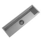 Cuba de Cozinha Simples de Embutir em Aço Inox Escovado Retangular 61x16,4x12cm 4.1/2 Ghel Plus