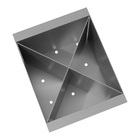 Cuba de Cozinha Simples de Embutir em Aço Inox Escovado Retangular 61x16,4x12cm 4.1/2 Ghel Plus