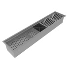 Cuba de Cozinha Simples de Embutir em Aço Inox Escovado Retangular 91x16,4x12cm 4.1/2 Ghel Plus