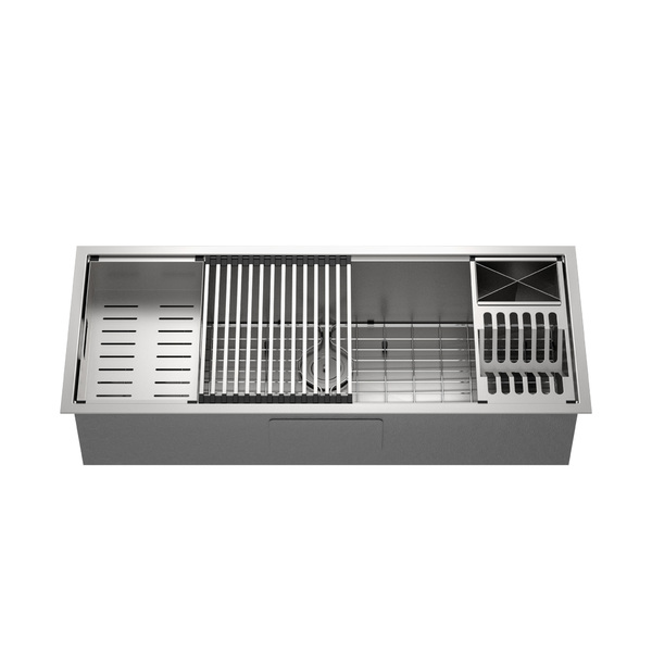 Cuba De Cozinha Workstation 110cm Aço Inox