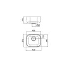 Cuba De Embutir 40x34x18 Alto Brilho Invicta Docol Aço Inox