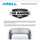 Cuba De Embutir Aço Inox 1mm Escovado C111 41,1x45,7x17,8 Cm