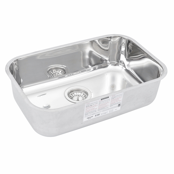 Cuba de Embutir Aço Inox 304 Simples Retangular 56x34x17cm Nº2 Brilhante Prime Tramontina