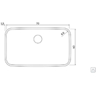 Cuba De Embutir Aço Inox Com Acessórios Dora 70 Bl R6 - Tramo