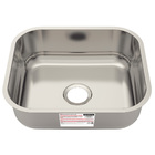 Cuba De Embutir Basic Aço Inox Com Válvula E Sifão 40bl - Tra