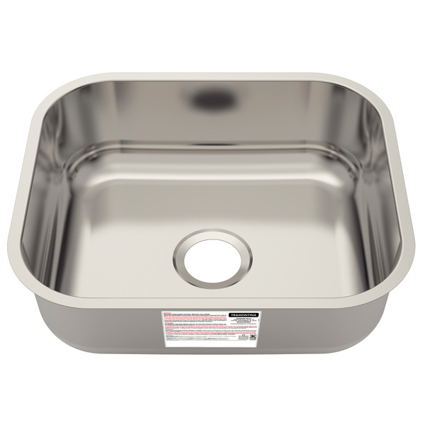 Cuba De Embutir Basic Aço Inox Com Válvula E Sifão 40bl - Tra