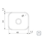 Cuba De Embutir Basic Aço Inox Com Válvula E Sifão 40bl - Tra