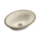 Cuba de Embutir Cerâmica Oval Areia 14x40x30cm IL65 Icasa