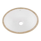 Cuba de Embutir Cerâmica Oval IL65 14x40x30 cm Branca Icasa