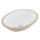 Cuba de Embutir Cerâmica Oval IL65 14x40x30 cm Branca Icasa