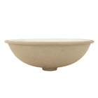 Cuba de Embutir Cerâmica Oval Palha 14x40x30cm IL65 Icasa