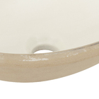 Cuba de Embutir Cerâmica Oval Palha 14x40x30cm IL65 Icasa