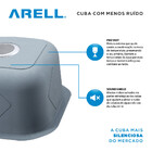 Cuba De Embutir De Aço Inox 1mm Escovado C107 33x37x17,8 Cm