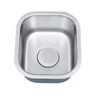 Cuba De Embutir De Aço Inox 1mm Escovado C107 33x37x17,8 Cm