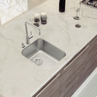 Cuba De Embutir Dora 34 Bl R6 Em Aço Inox Acetinado Com Válvu