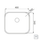 Cuba De Embutir Dora 40 Bl R6 Em Aço Inox Acetinado Com Válvu