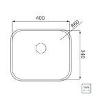 Cuba De Embutir Dora 40 Bl R6 Em Aço Inox Acetinado Com Válvu