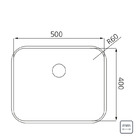 Cuba De Embutir Dora 50 Bl R6 Em Aço Inox Acetinado Com Válvu