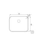 Cuba De Embutir Dora 50 Bl R6 Em Aço Inox Acetinado Com Válvu