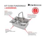 Cuba De Embutir Funzionale 239 660x450mm C/ Válvula 4.1/2 C/