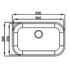 Cuba De Embutir Ideal N2 560x350mm Prof. 110mm S/ Polimento C