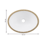 Cuba de Embutir Oval IL65L 40x30cm Branca Sensea