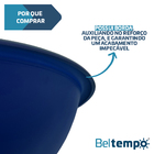 Cuba de Embutir ou Sobrepor 30cm Redonda Azul