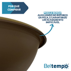 Cuba de Embutir ou Sobrepor 30cm Redonda Dourada