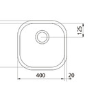 Cuba De Embutir Ou Sobrepor Aria Maxi 40 Bs Em Aço Inox Aceti