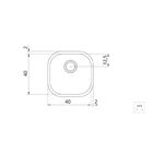 Cuba De Embutir Ou Sobrepor Aria Maxi 40 Bs Em Aço Inox Aceti