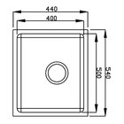 Cuba De Embutir Premium 30532 540x440mm Prof. 200mm Acetinado