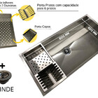 Cuba De Embutir Quadrada Cozinha Inox 304 60x40 Com Canal Equ