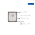 Cuba De Embutir Quadrum 34 U Undermount Tramontina 34 X 40 X